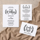 Chic White Black Branches "Hij zei dat ze zei dat  Flyer (Personaliseer de collectie van deze zelfstandige maker.)