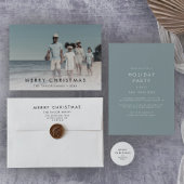 Retouradreslabel voor grafische feestdag Kaart Etiket