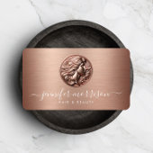Chique Roos Gouden Cameo Logo Beauty, Haar, Huidve Reclamekaart