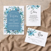 Elegante chique donkerblauwe trouwtafel nummers acryl bord (Personaliseer de collectie van deze zelfstandige maker.)