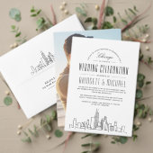 Het huwelijk van Chicago gestileerde Veldlijn spar Magneet (Personaliseer deze collectie van deze onafhankelijke maker. Test)