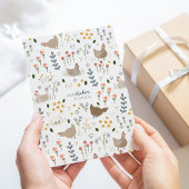 Chicken Lovers Boerderij Dier  Bloemen Servet