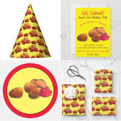 Chicken Nuggets met Ketchup Junk Food Foodie Papieren Bekers