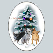 Chihuahua Trio Kerstmis Grosgrain Lint
