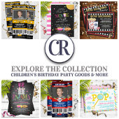 Glow in the Dark Theme Verjaardagsfeest Kaart