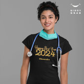 Gelukkig Nieuwjaar 2024 Chinese Dragon Water Kleur Tote Bag