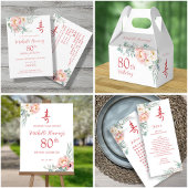 Tweetalige pioen Chinees lange levensduur verjaard Menu