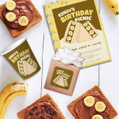 Chocolade Banaan Sandwich Verjaardag Picknick Part Kaart
