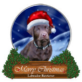 Labrador Retriever Christmas Theedoek