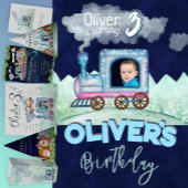 Kinder spoorwegen papieren bordje