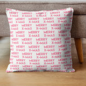 Merry X-mas, Modern Pink Typography Kerstmis Cadeaupapier