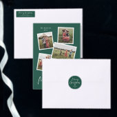 Modern 3 Photo Collage Merry Kerstry Feestdagenkaart (Personaliseer de collectie van deze zelfstandige maker.)