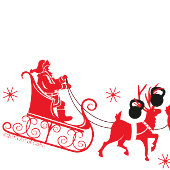 Sisyphus Kettlebell Vrolijk kerstfeest Rubberstempel