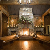 Kerstman 5 met kerstfeestdag Kaart