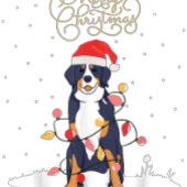 Blue Heeler met Kersttrui - Vrolijk Kerstfeest T-shirt