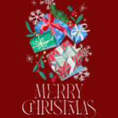 Vrolijk kerstfeest notitiekaartje