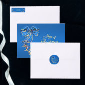 Blauw Goud Bloem Retour Adres Label