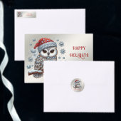 Kerst Uil Vakantie Satijn lint