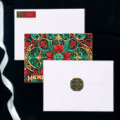 Decoratieve rode groene vakantie Stropdas