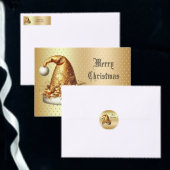 Gold Santa Hat Holiday Stropdas