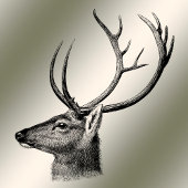 Kerstfeest Floral Reindeer Golden Winter Bad Handdoek