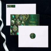Groene decoratieve ornamenten vakantie planner