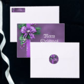 Paarse boog vakantie satijn lint