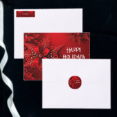 Rode Lint Bloemen Vakantie Kerstmis Mok