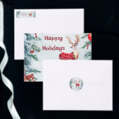 Sticker rendierfeestdag