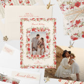 Kerst overvloed elegante botanische gebladerte cadeaupapier