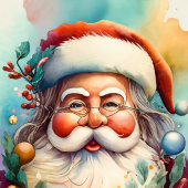 Personaliseer Santa's Whimsical Christmas Journey  Feestdagenkaart