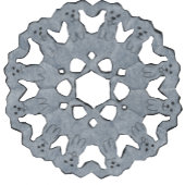 Konijnen & Sneeuwvlokken Leuke Blauwe Winter Kerst Ronde Sticker