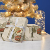 Prague Christmas Holiday Art Postcard – Winter  Briefkaart (Personaliseer de collectie van deze zelfstandige maker.)