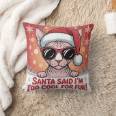 Cool Sphynx Cat Christmas Santa Design Feestdagenkaart
