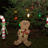 Dit is het seizoen Yellow Star Gingerbread Man Tre T-shirt