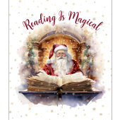 Lezen is magisch sneeuwvlokontwerp fleece deken