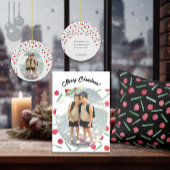 Moderne Candy Cane Rood En Groen Boho Chic Cadeaupapier