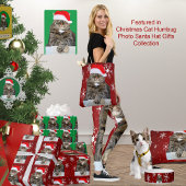 Kerst Kat Humbug & Sneeuw Foto ingelijst Ornament