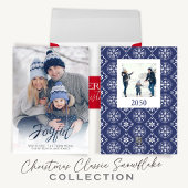 Schattige kalligrafie script rode winter sneeuwvlo kleine kerstsok