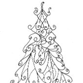 Dramatische vrolijke kerstkransen cadeaupapier