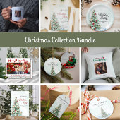 Elegante moderne kerstfeest uitnodiging