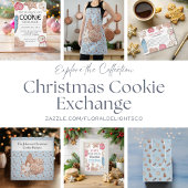 Cookie Exchange-tabelteken. Bedankkaart