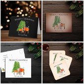 Vrolijk kerstfeest in sneeuw ronde sticker