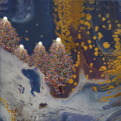 Hedendaags kerstontwerp tote bag