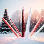 Glowing Embers Motivational Print Vierkante Sticker