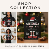Kerst Elf Top Chef Vakantie Zwart T-shirt Schort