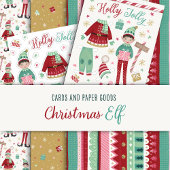 Aangepaste Holly Jolly Christmas Letterhead Briefhoofd