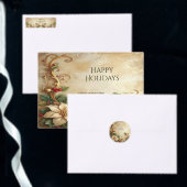 Christmas Floral Holiday Stocking Grote Kerstsok