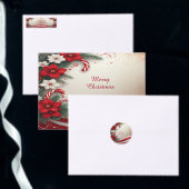 Kerst Floral Candy Canes Vakantie servet