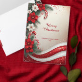 Kerst Floral Candy Canes Vakantie servet (Personaliseer de collectie van deze zelfstandige maker.)